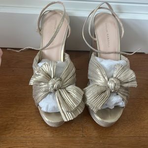 Loeffler Randall Natalia platform shoes in Platinum